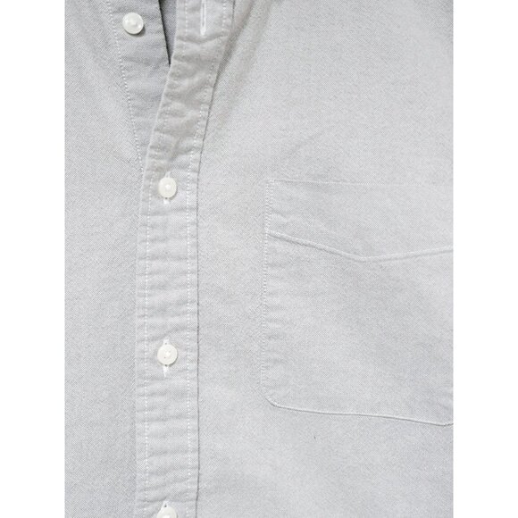 UNIQLO - Men's Grey Long Sleeve Button Down Shirt - Size M Slim Fit - Picture 4 of 7